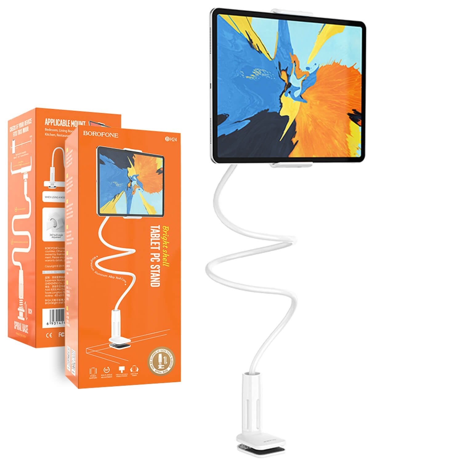 Borofone BH24 Bright Shell Desktop /Bedside Tablet /iPad /Mobile Phone Holder Stand Borofone BH24 Bright Shell Desktop /Bedside Tablet /iPad /Mobile Phone Holder Stand